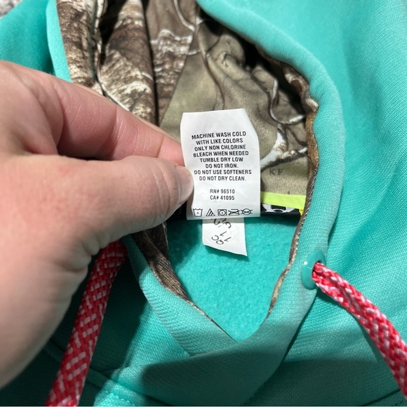 Under Armor Realtree Xtra Camouflage Hoodie Womens XL large loose fit - Picture 5 of 9